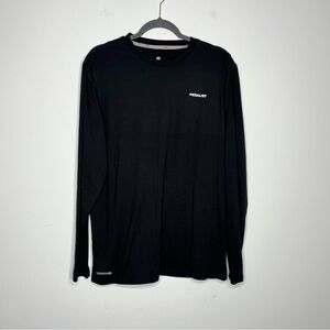 Medalist Size Large Scent Inhibitor Black Long Sleeve Workout Shirt